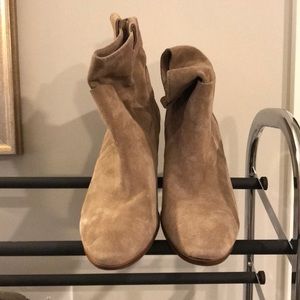 vince camuto suede brown boots size 12 never worn